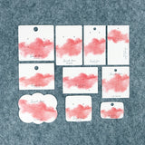 30pcs Earring Necklace Cards Display Holder 6x9cm Paper Hanging Card Logo