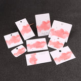 30pcs Earring Necklace Cards Display Holder 6x9cm Paper Hanging Card Logo