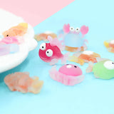 30pcs Marine Animal Resin Accessories DIY Craft Supplies Kids Gift Toy