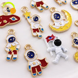 Enamel Spaceman Pendant Jewelry Accessory Earring Bracelet Necklace Charm