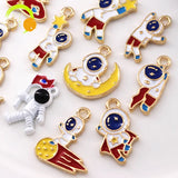 Enamel Spaceman Pendant Jewelry Accessory Earring Bracelet Necklace Charm