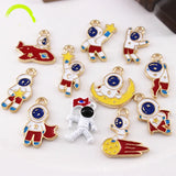 Enamel Spaceman Pendant Jewelry Accessory Earring Bracelet Necklace Charm