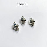 30pcs Zombie Skull DIY Pendant Necklace Earring Key Chain Accessories