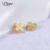 30pcs Smooth Copper Cross Bead Spacer 6mm