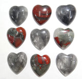 30pcs Heart-shaped Agates Cabochons 25*23mm Beads for DIY Jewelry Making