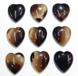 30pcs Aventurine Heart Beads Natural Stone 25*23mm for DIY Jewelry Making