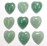 30pcs Aventurine Heart Beads Natural Stone 25*23mm for DIY Jewelry Making