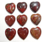 30pcs Brown Agates Heart-shaped No Hole Beads 25*23mm DIY Jewelry Making