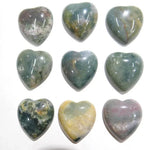 30pcs Heart-shaped Natural Stone Indian Agates Cabochons 25*23mm Beads
