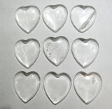 30pcs Heart-shaped Natural Stone Marble Cabochons 25*23mm Beads