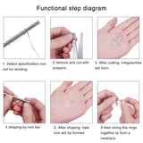30pcs Iron Solid Core Rod Sticks Jewelry Making Tools Necklace