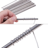 30pcs Iron Solid Core Rod Sticks Jewelry Making Tools Necklace