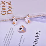 30pcs Kitten Enamel Charms Small Animal Cat Pendants for Jewelry Making