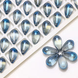 30pcs Lampwork Glass Drop Bead DIY Making Accessories 9X15mm