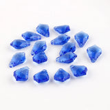 30pcs Green Crystal Glass Leaf Beads 11x16mm Baroque Pendants