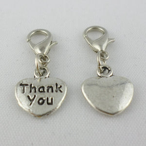 30pcs Lettering Heart Charms Pendants 11x26mm Tibetan Silver Jewelry Findings