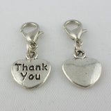 30pcs Lettering Heart Charms Pendants 11x26mm Tibetan Silver Jewelry Findings