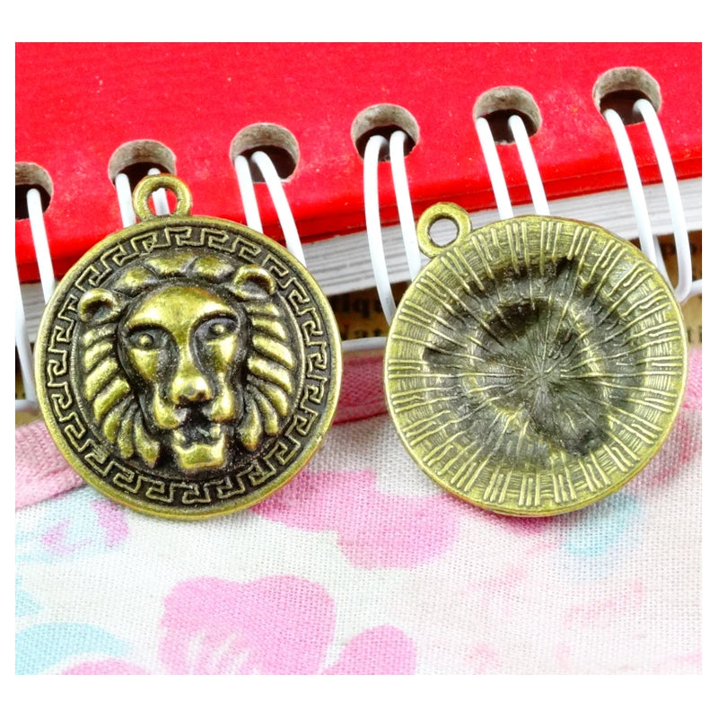 30pcs Lion Charms DIY Jewelry Making Pendant Bracelets Necklaces Earrings Crafts