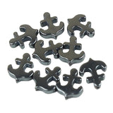 30pcs/Lot Hematite Stone Beads Anchor Charms DIY Jewelry Making