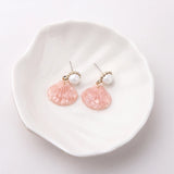 30pcs Sea Shell Shape Jewelry Charms DIY Ornaments Acrylic Necklace Pendants