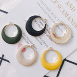 30pcs Hollow Out Circle Round Shape Enamel Alloy Pendants DIY Jewelry Findings