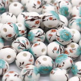 30pcs/Lot 10mm Round Ceramic Beads DIY Necklace Bracelet