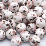 30pcs/Lot 10mm Round Ceramic Beads DIY Necklace Bracelet