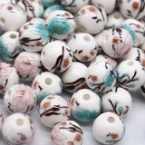 30pcs/Lot 10mm Round Ceramic Beads DIY Necklace Bracelet