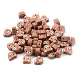 30pcs/Lot Brown Bear Polymer Clay Beads for Jewelry Making