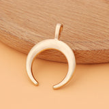 30pcs Crescent Moon Double Horn Charms Pendants Beads for Jewelry Making