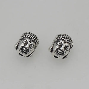 30pcs Antique Silver Buddhism Charm Beads DIY Jewelry Accessories