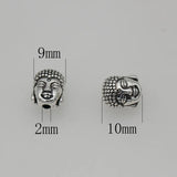 30pcs Antique Silver Buddhism Charm Beads DIY Jewelry Accessories
