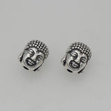 30pcs Antique Silver Buddhism Charm Beads DIY Jewelry Accessories