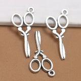 30pcs Scissors Charm Hand Strap Pendant for DIY Aesthetics Accessories Jewellery