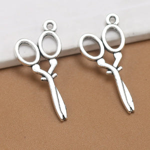 30pcs Scissors Charm Hand Strap Pendant for DIY Aesthetics Accessories Jewellery