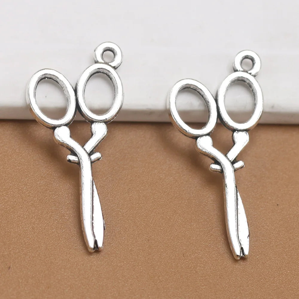 30pcs Scissors Charm Hand Strap Pendant for DIY Aesthetics Accessories Jewellery