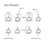 30pcs Spring Ring Clasp With Jump Ring for Jewelry Making