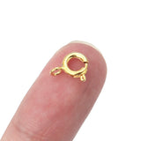 30pcs Spring Ring Clasp With Jump Ring for Jewelry Making
