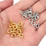 30pcs Spring Ring Clasp With Jump Ring for Jewelry Making