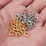 30pcs Spring Ring Clasp With Jump Ring for Jewelry Making