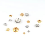 30pcs Stainless Steel Flower Bead End Caps for Jewelry Making