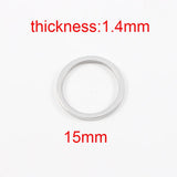30pcs Stainless Steel Mirror 15mm Round Circle Pendants DIY Jewelry Making