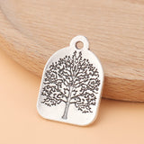 30pcs Tibetan Silver Life Tree Charms Pendants DIY Jewelry Making