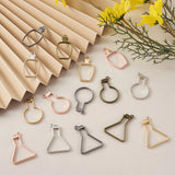30pcs Metal Bottle Hollow Charms Frame Open Back Bezel Pendant