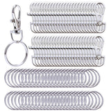 30pcs Metal Swivel Lanyard Snap Hooks and Split Key Rings Chain