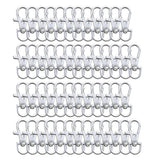 30pcs Metal Swivel Lanyard Snap Hooks and Split Key Rings Chain