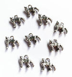 30pcs Mini Fox Charms Tibetan Silver Pendant Necklace Findings