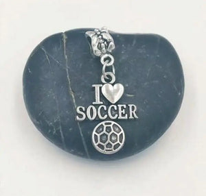 30pcs Mini Soccer Ball Charms for Bracelet Necklace Making