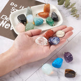 30pcs Mix Stone Pendant Charms for Jewelry Making DIY
