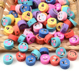 30pc Mixed Smile Clay Beads for Jewelry Making DIY